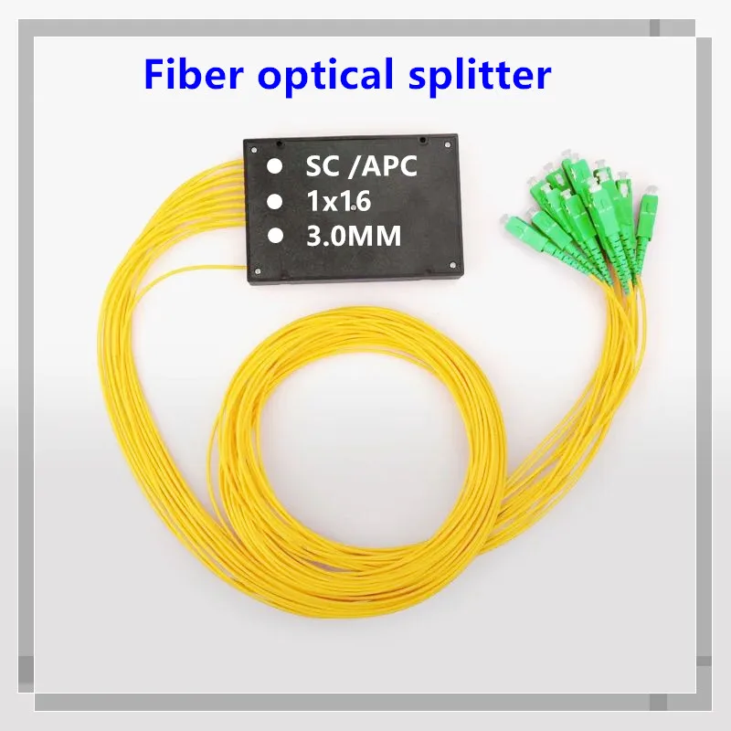 

Fiber optical splitter SC /APC 1x16 3.0MM PLC optical splitter 1x16 PLC Fiber optical splitter single mode Free Shipping