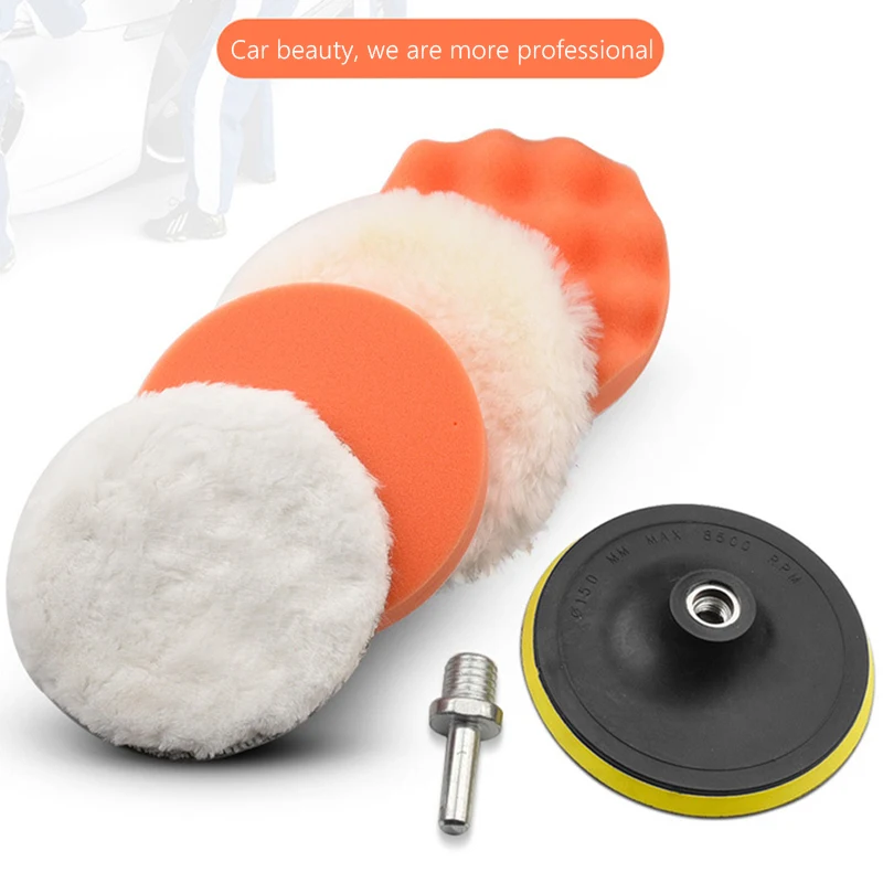 Car Polishing Sponge Pads Kit 6pcs/set Foam Pad er 3/4/5 Inch for Removing Scratches