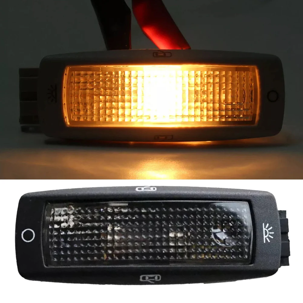 Plafoniera Posteriore Con Luci Lettura Per Auto – Ricambio Aftermarket Per VW Golf, Passat, Tiguan, Caddy, Skoda, Seat (Grigio)