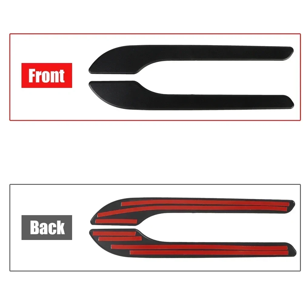 For Tesla Model 3 Model Y Model3 Carbon Fiber Black Chrome Car Door Handle Cover Trim Sticker Styling Auto Accessories