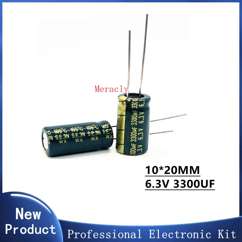 6.3V3300UF 20% High frequency and low impedance in-line aluminum electrolytic capacitors long life Brand new authentic | Электронные