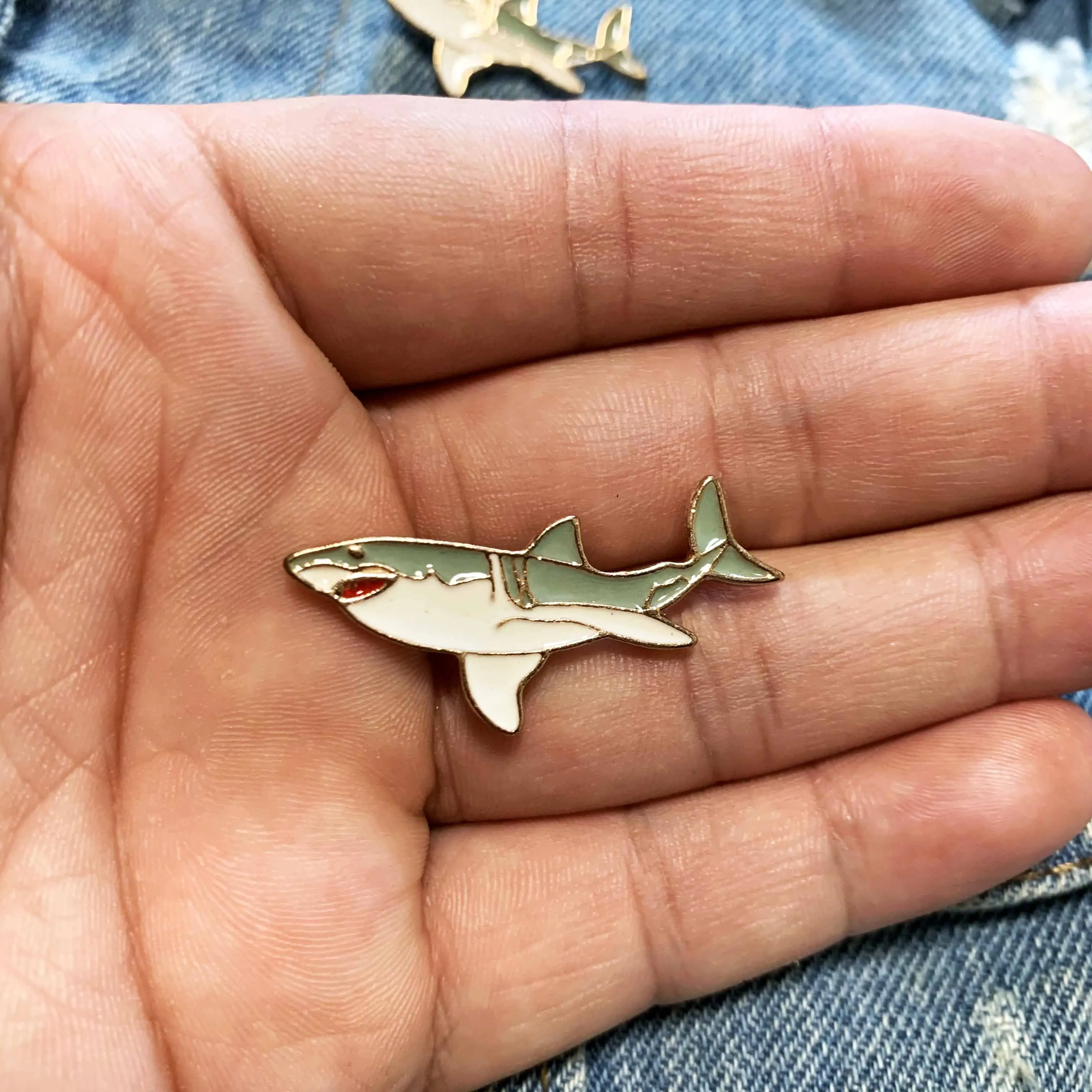 Shark brooch discount