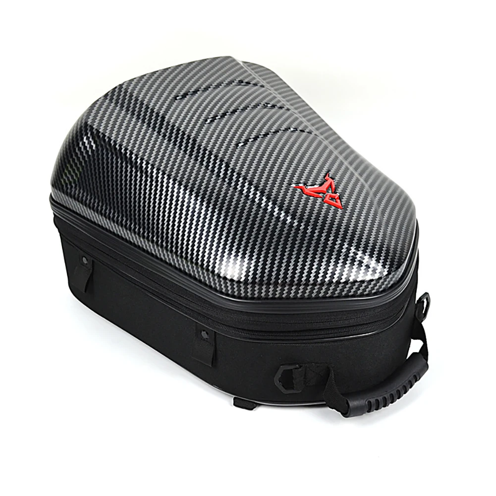 

Motorcycle Helmet Backpack Expandable Large Capacity Waterproof Hard Shell Bag Motorbike Tail Bag For Clothes Shoes