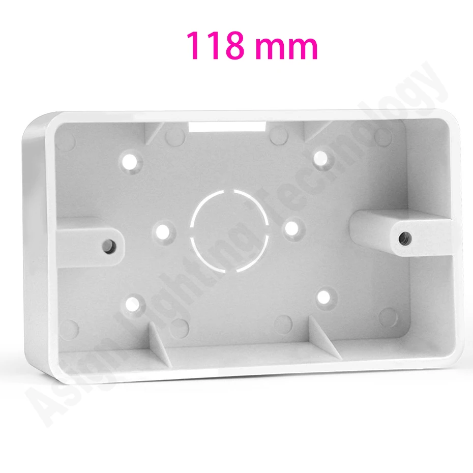 Switch Box 118mm*74mm*34mm for 118mm Touch Switch or USB Socket Wall Surface