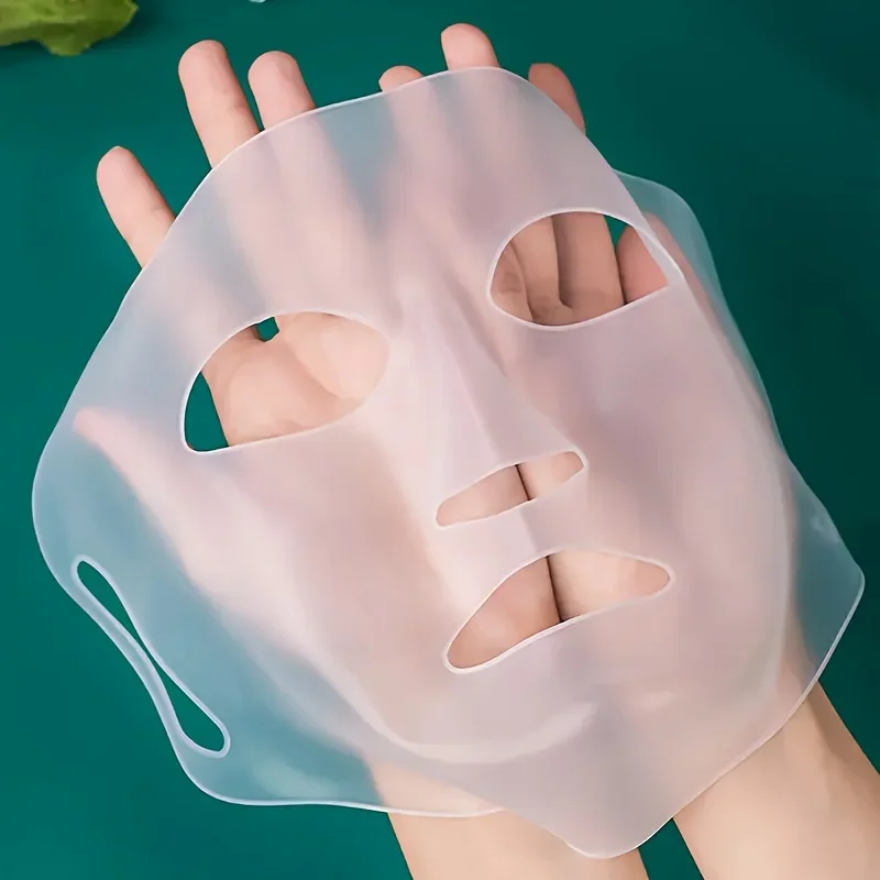Silicone Face Mask for Women - Moisturizing & Firming Anti-Wrinkle Gel Sheet