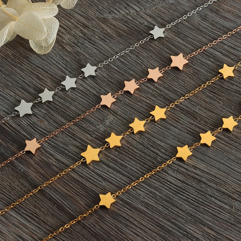 Collana Intercambiabile Con Ciondolo E Pietre Colorate - Acciaio Inox Placcato Oro 18K - 45 Cm - Gioiello Personalizzabile