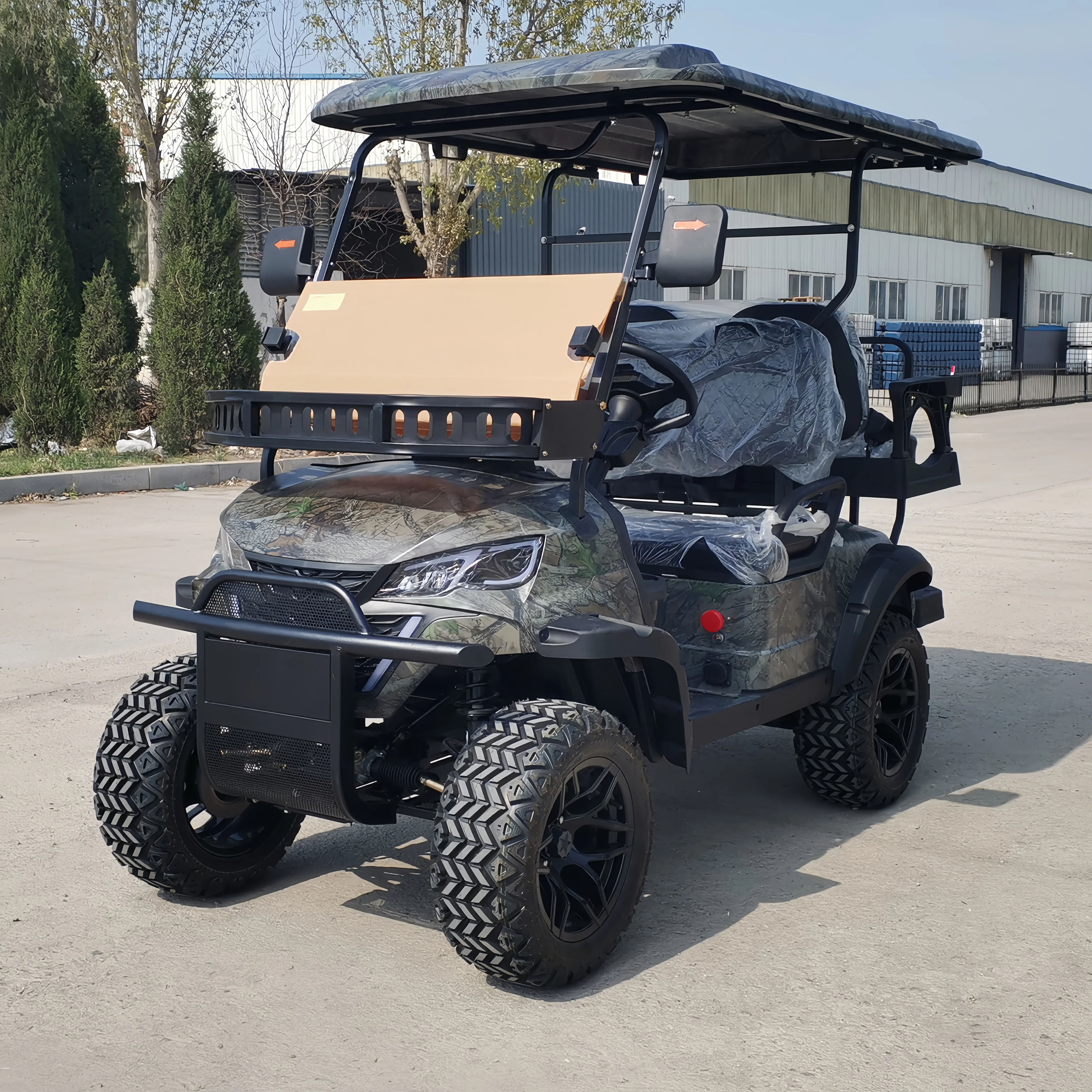 China Hot Sale Left and Right Hand Driving Golf Cart 2 Seats 4 Wheels 48V Mini Luxury Golf Cart