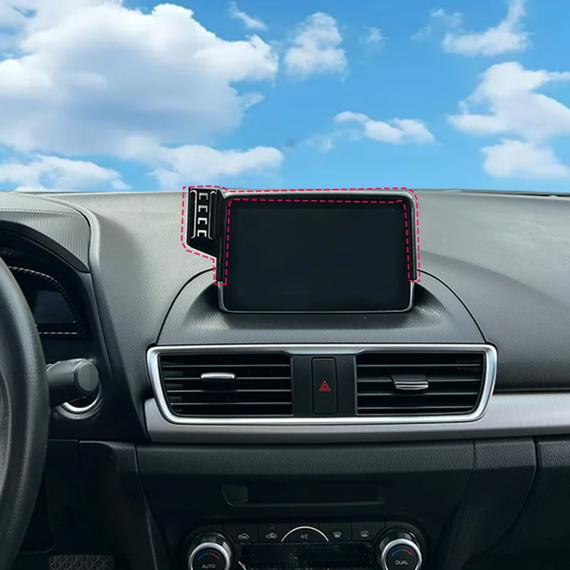 Autotelefonhalter für Mazda 2 Demio Fließheck 2015–2019 2020 Bildschirm Handy-Unterstützung Autohalterungen kabelloses Laden Zubehör – Detail 2