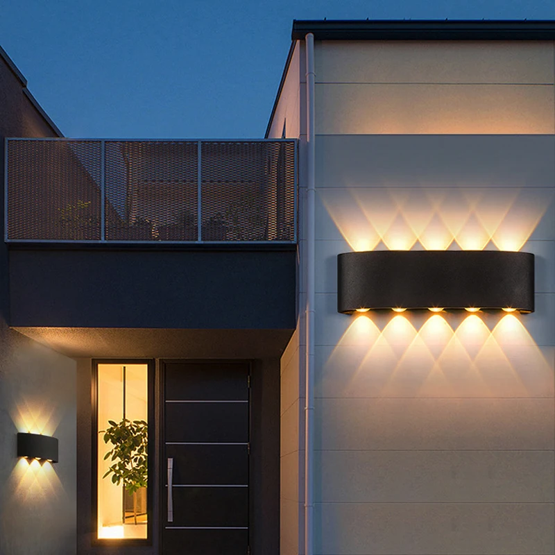 LED Outdoor Waterproof Wall Lamp IP65 Interior Wall Light 4W 6W 8W 10W Garden Lights Bedroom Living Room Stairs Lighting
