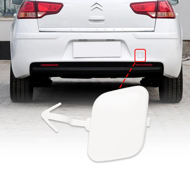 Bumper Trailer Cover Tow Bracket Cover Bumper Tow Hook Cap for Citroen C4 2009 10 11