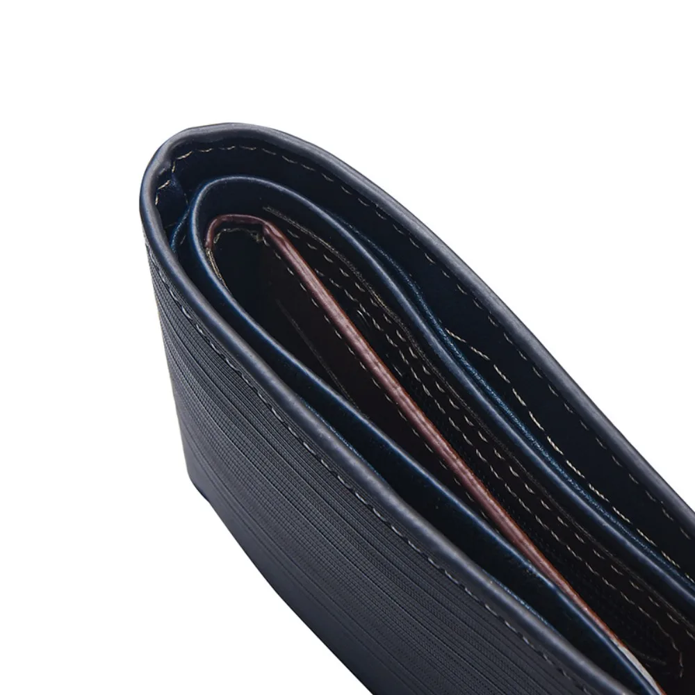 Ultra Thin Male Wallet Fashion Folding Mini Money Bag Zipper Short Leather Purses Credit Card