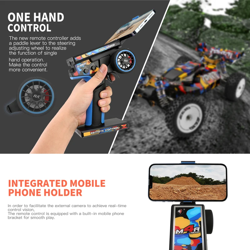 Electric 4WD RC Car 75km/h High Speed Racing Toy