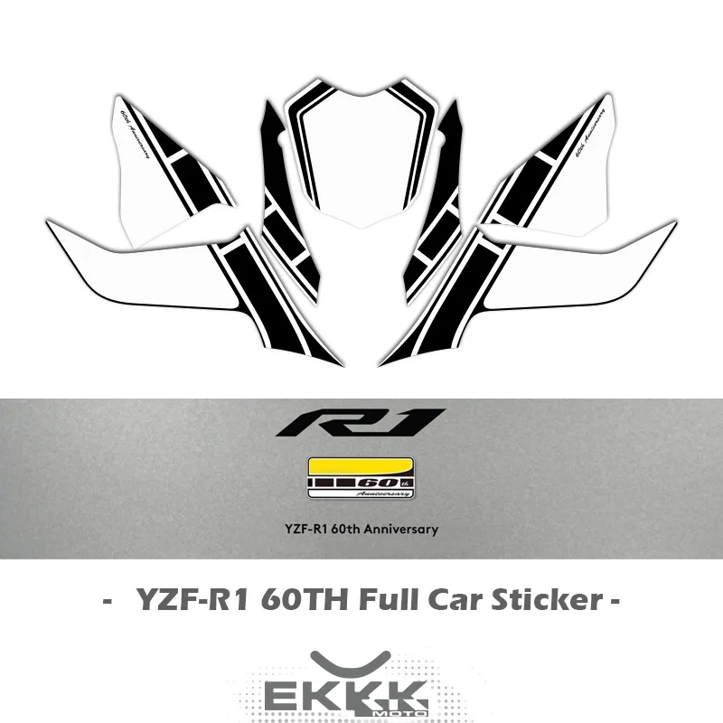 For YAMAHA YZF-R1 YZF-1000 2016 R1 60th Anniversary Edition Motorcycle Fairing Shell Full Car Decal Sticker to kill a mockingbird 60th anniversary edition