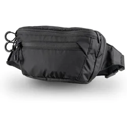 Versatile Tactical Waist Bag with Adjustable Strap and Zipper Pocket (Black)