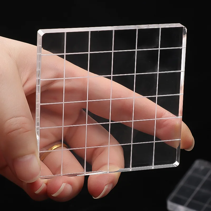 Acrylic Stamp Block Clear Transparent Seal Stamp DIY Scrapbooking Photo Album Decorative
