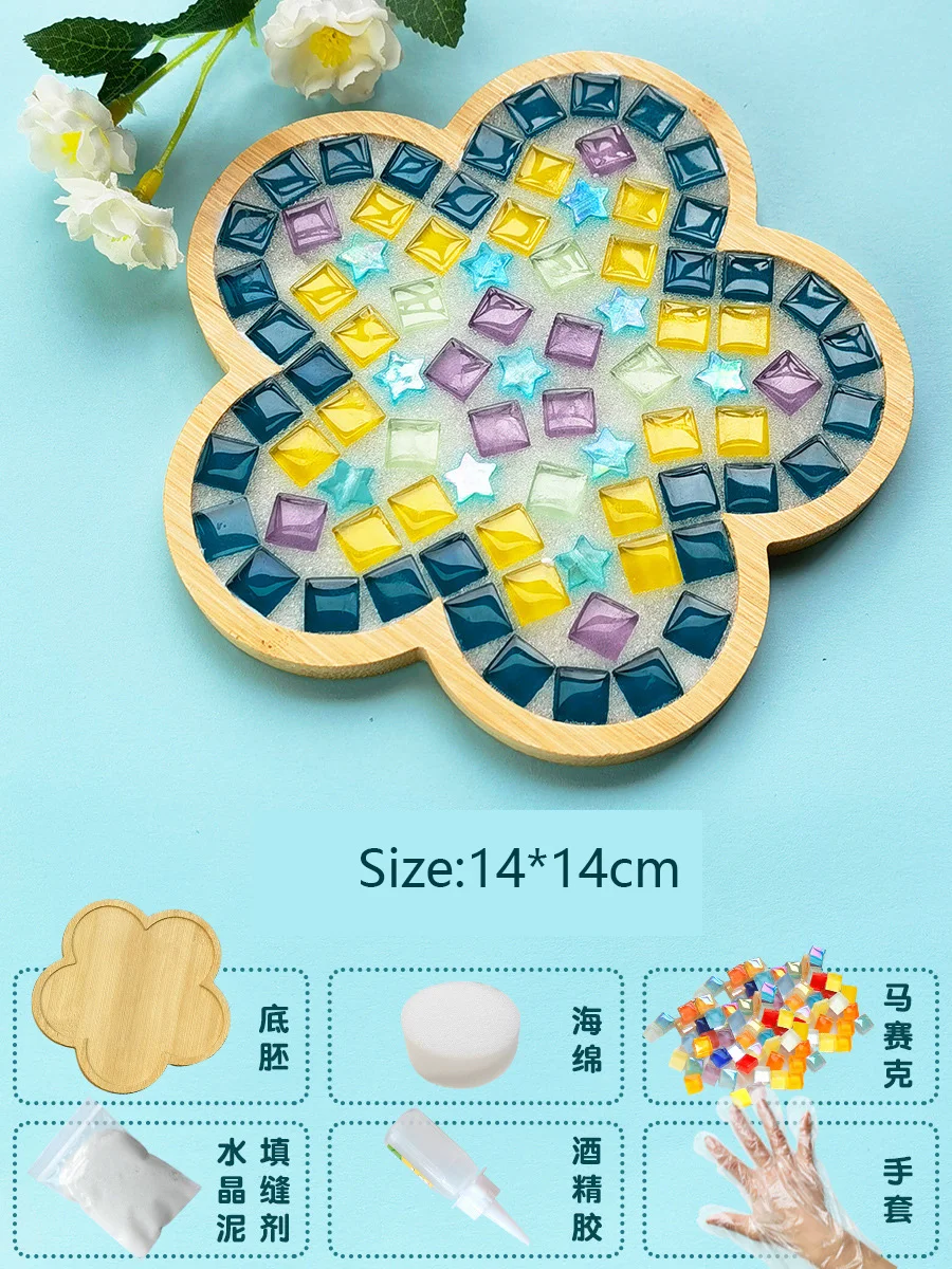 Handmade Bamboo Mosaic Coasters DIY Craft Kit