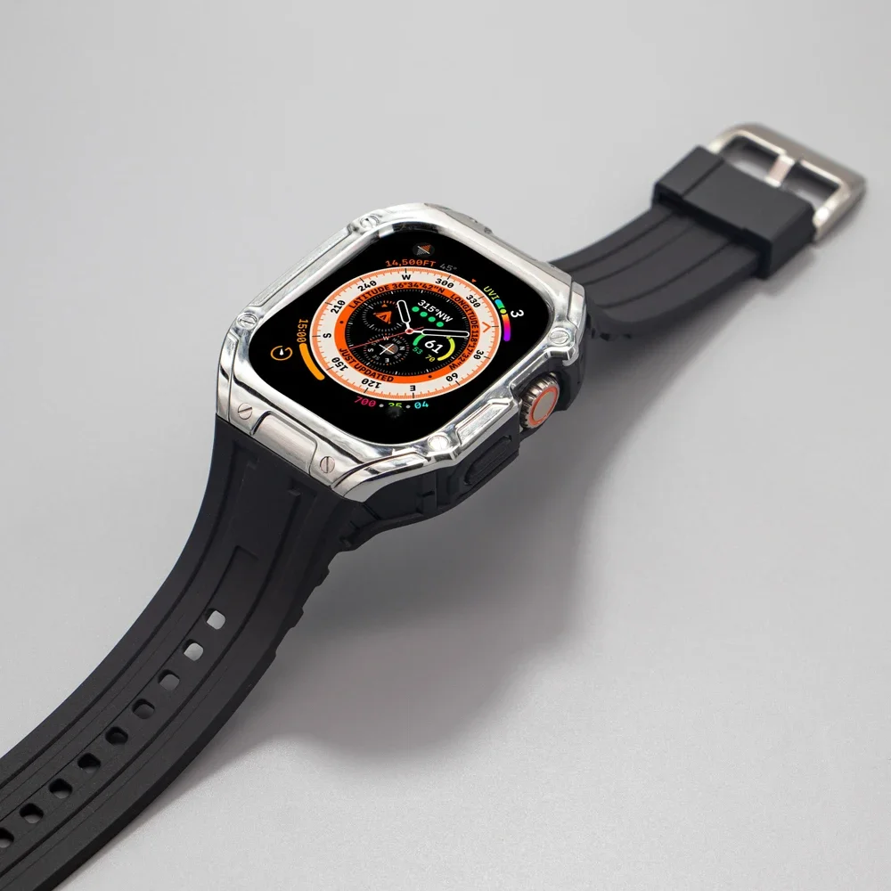 Premium TPU Sport Strap and Protective Case Set for Apple Watch Ultra 49mm