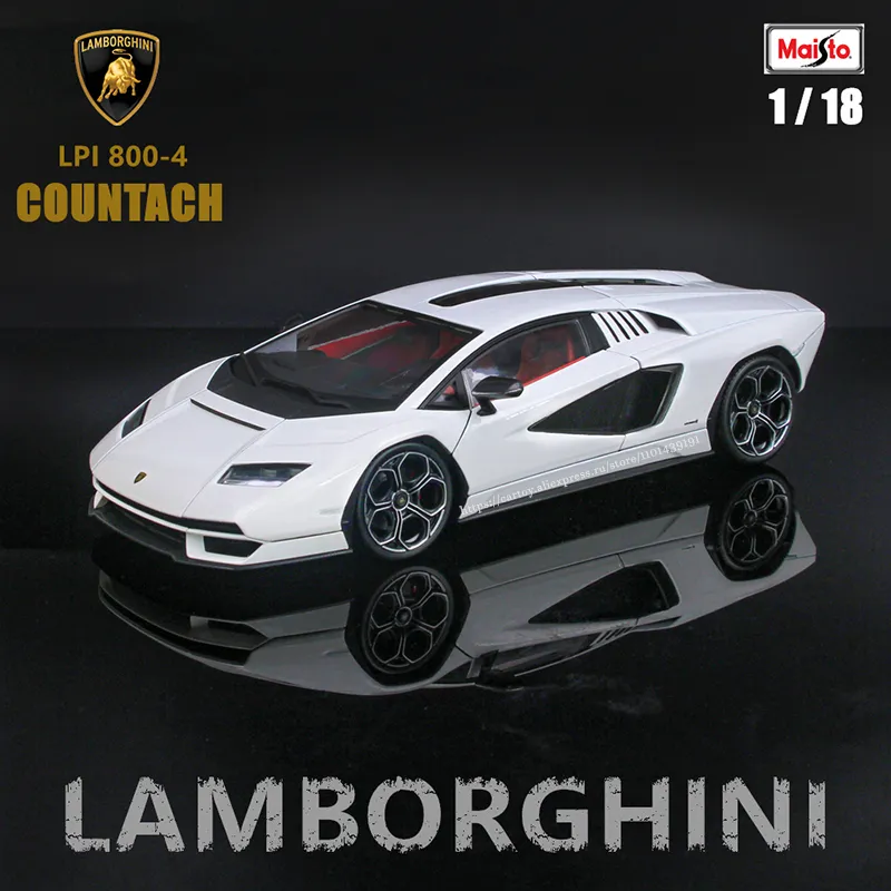 Burago 1:24 Countach LPI 800-4 Classic Replica Super Car Alloy Die Cast  Vehicles Model Collectible Gift