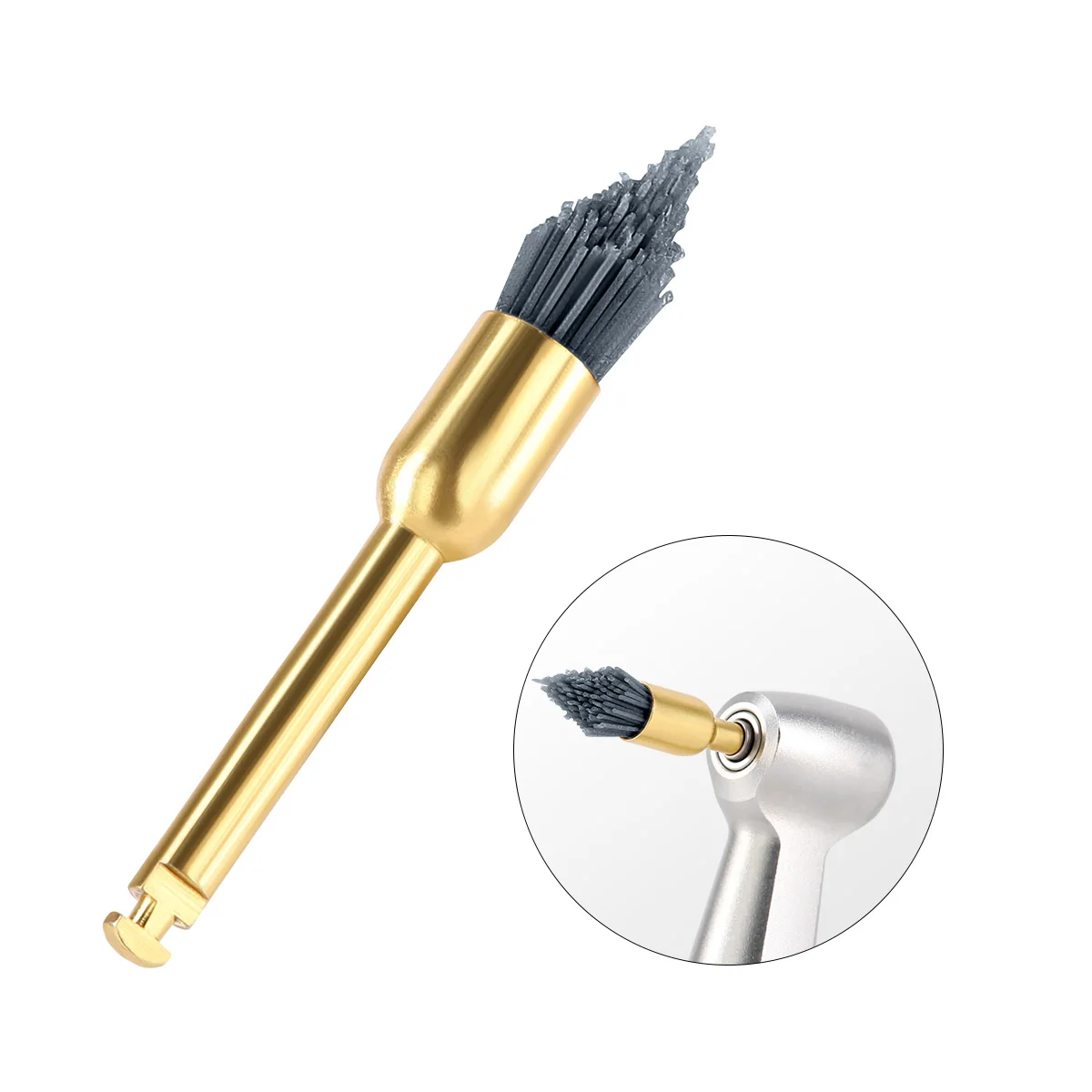 JOY DENTAL 10 stücke Dental Polieren Pinsel Aluminium Oxid/Siliziumkarbid Polieren Prophy Pinsel Für Contra Winkel Handstück – Detail 10