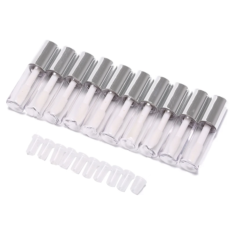 10 Stuks 1.2Ml Lege Transparante Pe Lipgloss Tubes Plastic Lippenbalsem Tube Lippenstift Mini Monster Cosmetische Container