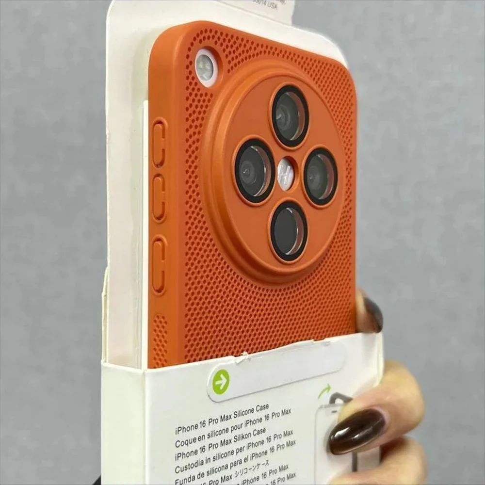 Ultra Slim Heat Dissipation PC Case with Glass Camera Protection and Cooling Mesh Design