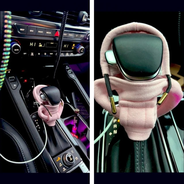 Car Fashion Hoodie Shift Knob Cover Manual Handle Shifter Trim Gear Lever Cover  Auto Car Hoodie Cover Interior Decoration - AliExpress