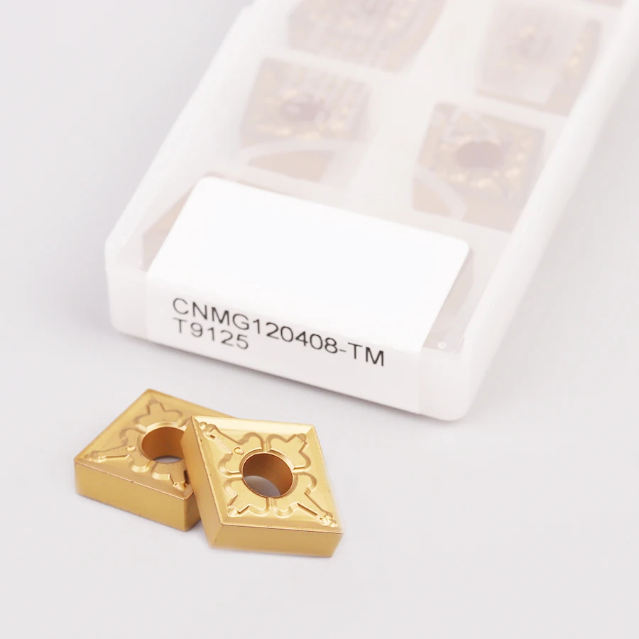 

CNMG120404 TM T9125 CNMG120408 TM T9115 CNC Lathe tools External Turning Tool Carbide Wear-resistant inserts For stainless steel