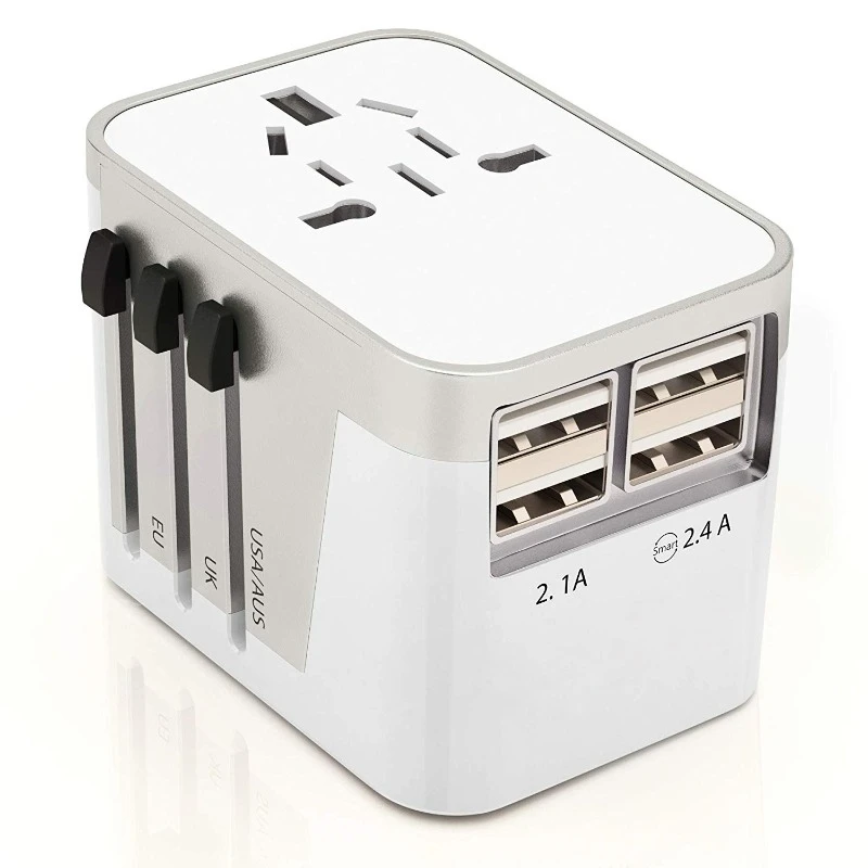 

International travel adaptor electrical plug outlet 5V universal adaptor smart USB charger travel adapter