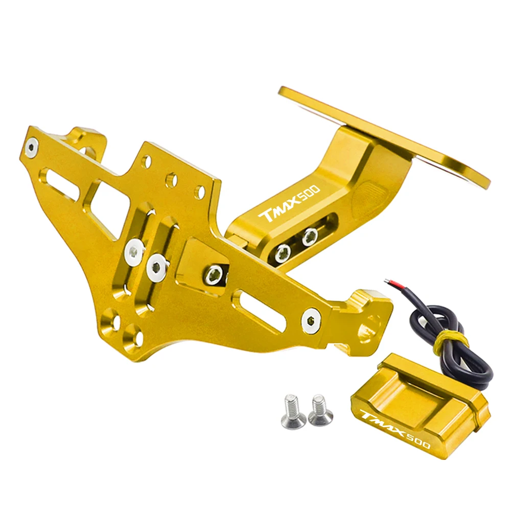 

For YAMAHA TMAX500 TMAX 500 2001 2002 2003-2021 2022 2023 Motorcycle Adjustable License Plate Holder Number Plate Frame Bracket