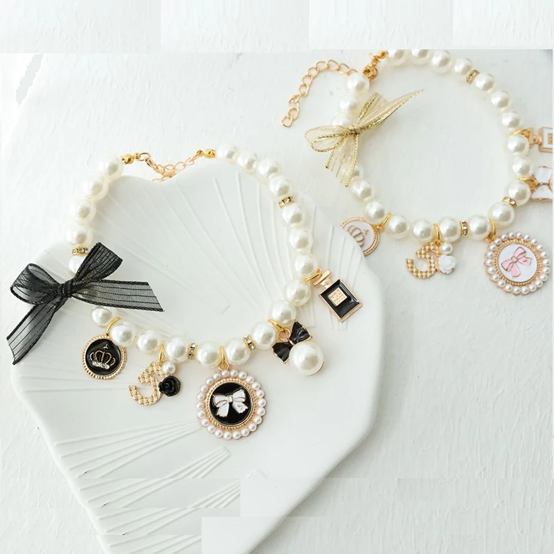 2024-Fashion-Bow-Pearl-CC-bracelet-Vintage-Summer-Woman-Pink-Bracelets ...