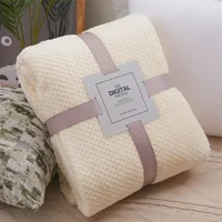 100*150cm Soft Flannel Fleece Blanket Plush Solid Color Bed Covers for Sofa Bed Plaid Throw Blankets Bedspread Adult Kids Pets 1