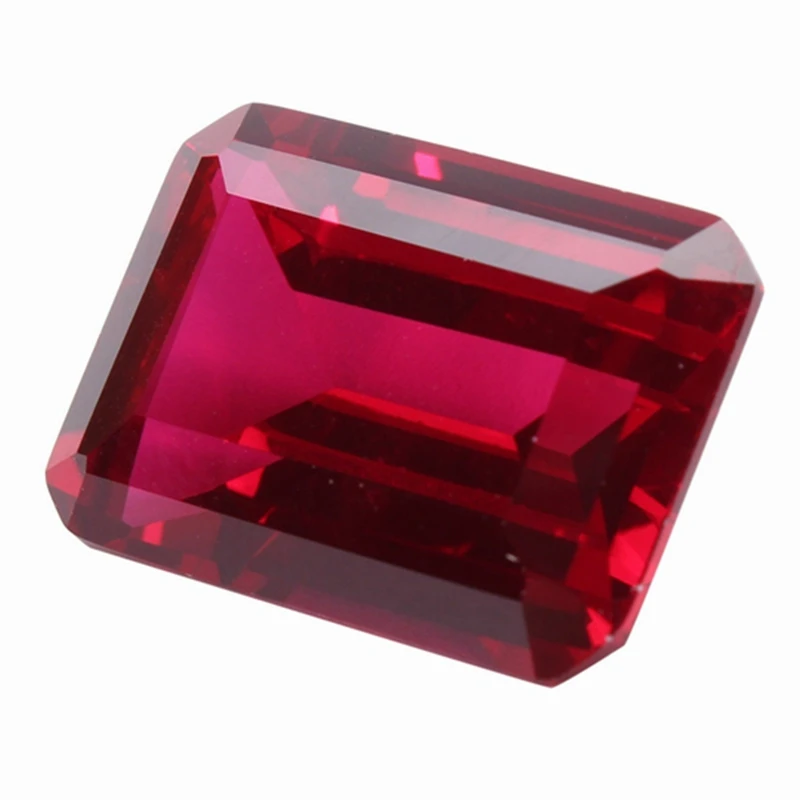 Natural Pigeon blood Ruby 12x16mm 12.50 Cts Sri-Lanka VVS Emerald Cut Loose Gemstone For Jewelry Beads