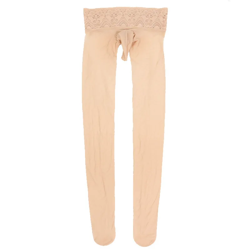 Men Tights Stocking Ultra-Thin 8D Invisible Elastic Anti-Hook High Waist Hip Lift Penis Sheath Cock Pouch Pantyhose