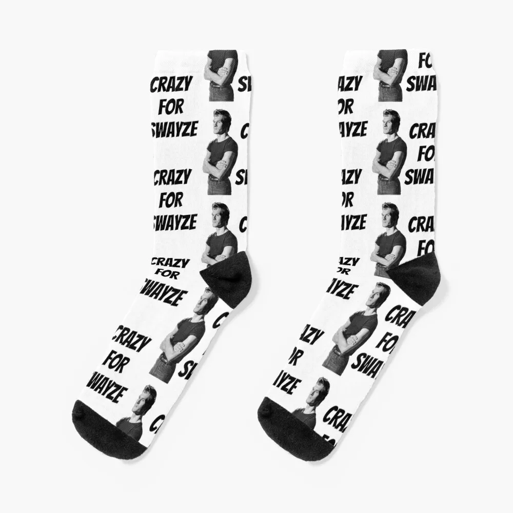 Crazy for Swayze Socks Christmas Toe sports Socks Men's Women's keep calm i am the dj socks crazy men cotton high quality japanese fashion sports and leisure men s socks women s