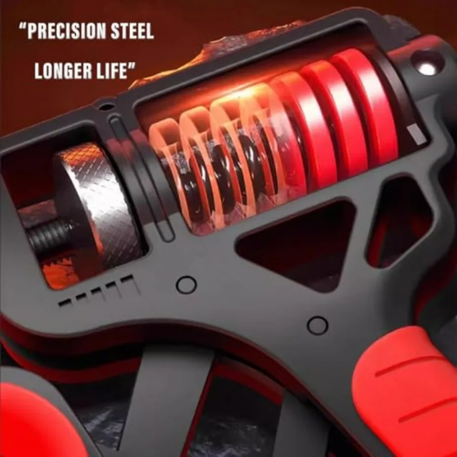 Grip Strength Tester and Trainer Set – Electronic Hand Dynamometer (400lbs/180kg) & Adjustable Resistance Grip，Electronic Counti