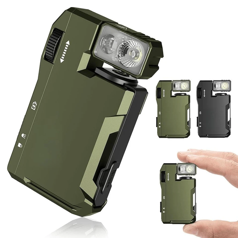Ultra Lightweight Compact Magnetic Pocket Flashlight