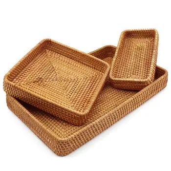 Handwoven Rattan Storage Basket 1