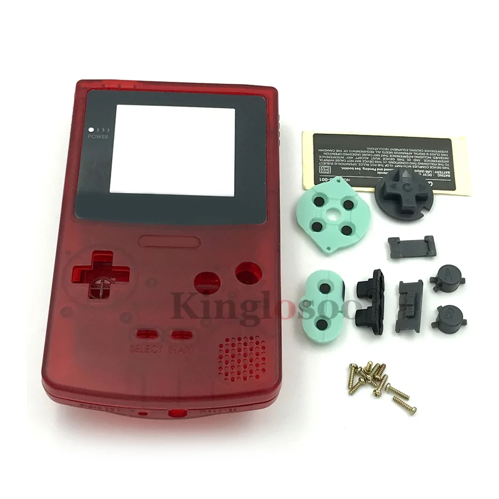 Deluxe Replacement Housing Shell with Rubber Pads and Buttons for GameBoy Color - 19 Vibrant Color Options