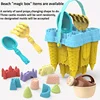 Baby Castle Beach Toy Set Large Outdoor Seaside Kindergarten Sand Pool Mold Kids Water Play Sand Tools Sea & Beach Sand Props 2