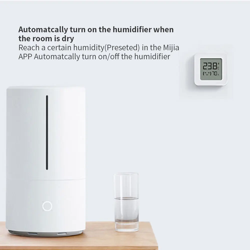 Xiaomi Mijia Temperature Humidity Sensor Bluetooth Thermometer 2 Digital Hygrometer Works With MiHome Smart Home With Battery temperature humidity meter smart temperature sensor smart thermometer