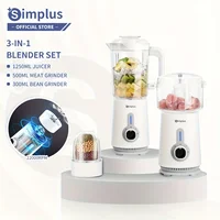 stainless steel set simplus set 3-in-1 Multifunctional Food Processor Blender Juicer Grinder Set Blades meat juice juicer Beans 1