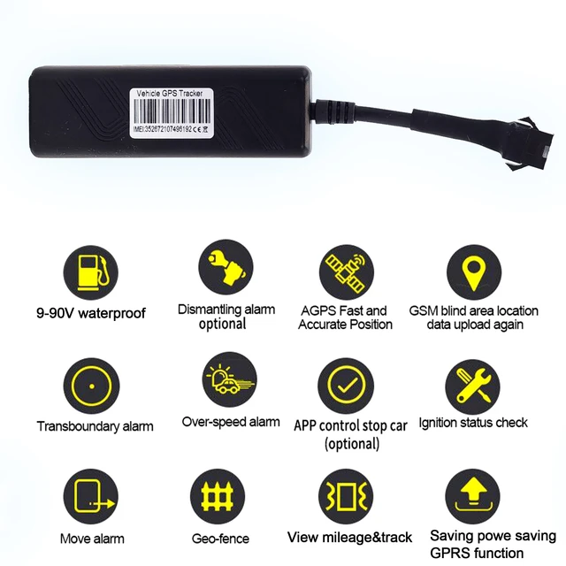  Riloer - Rastreador GPS para vehículos, sin suscripción,  antirrobo, GSM, SMS, GPRS, dispositivo de seguimiento GPS para automóviles,  accesorios de motocicletas, sistema localizador GPS TK303G con : Electrónica