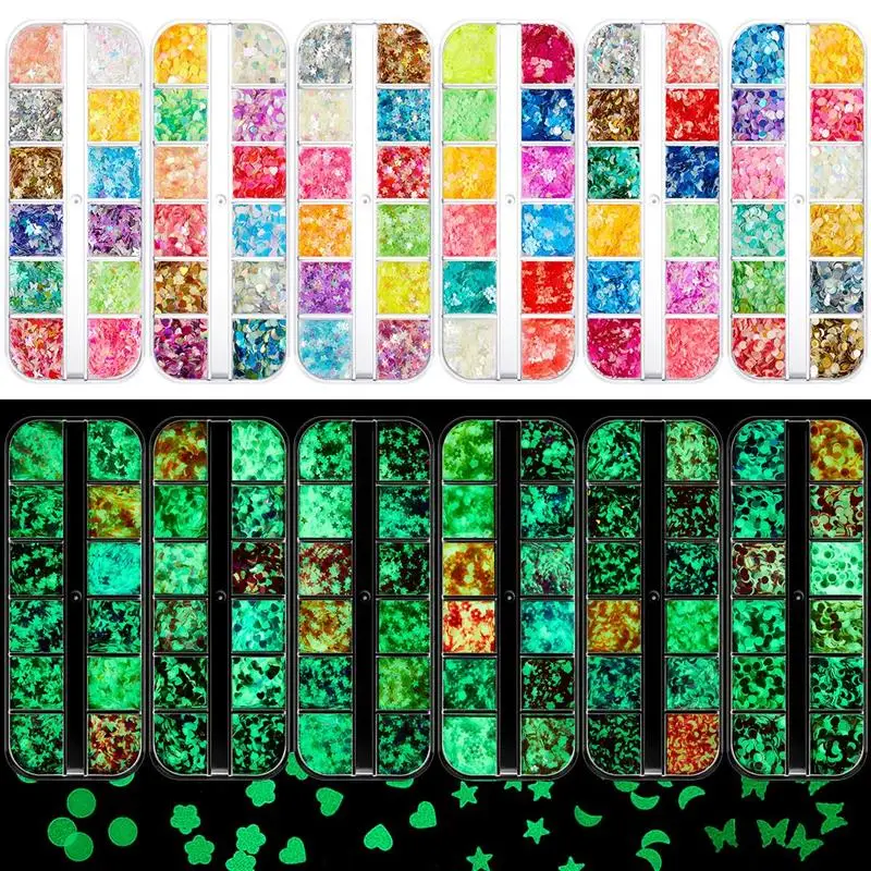 Luminous Sequins Glitter Epoxy Resin Filling DIY Resin Mold Pigment
