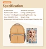 Insular Baby Diaper Backpack Mummy Large Capacity Nurse Changing Bag Multi-function Outdoor Travel Stroller Nappy Bags For Baby 5