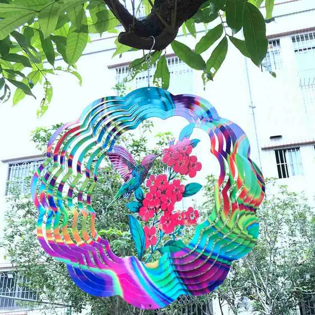 Beltéri Kültéri Üreges Ki Out Kerti Dekoráció Udvari Szél Hangjelzés Fonó Szélfogók Lógó Dísz - Image 5