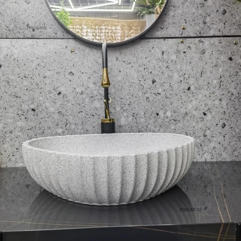 Light Luxury Transparent Bathroom Sinks for Kitchen Modern Glass Above Counter Basin Unique Special Designer Sink for Hotel 6