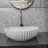 Light Luxury Transparent Bathroom Sinks for Kitchen Modern Glass Above Counter Basin Unique Special Designer Sink for Hotel 6