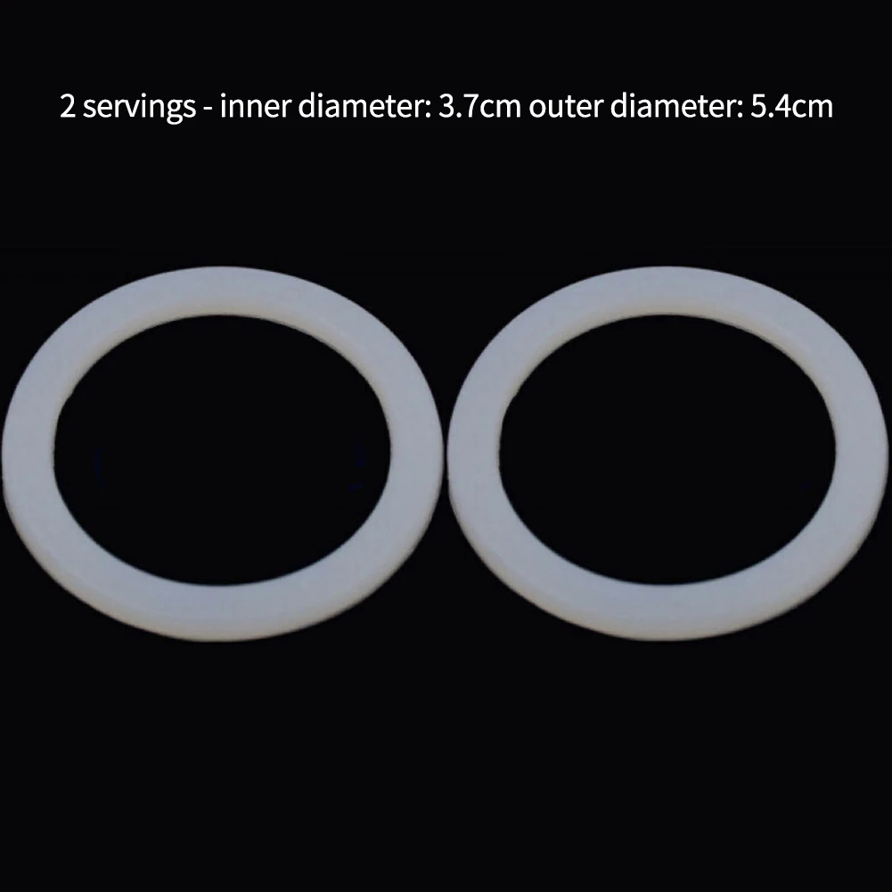 Description Picture 6 of item2pcs White Silicone Washers Espresso Pot Maker Cups Sealing Ring Silicone Coffee Special Sealing Rings For Moka Pot 2/4/6/9 Cup