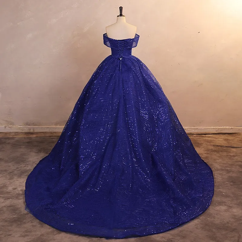 Quinceanera Dresses Shinny Sequin Birthdat Party Dress Prom Gown Plus Size Ashley Gloria