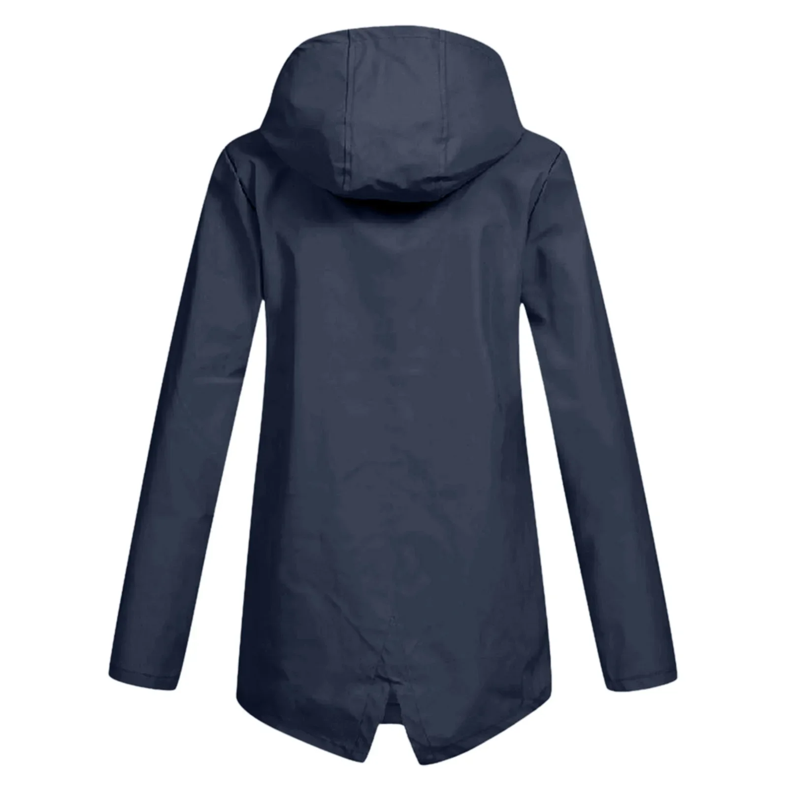 2024 New Women Jacket Solid Color Windproof Waterproof Hooded Coat Outdoor Hiking Clothes Outerwear Women's Lightweight Raincoat